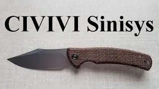 CIVIVI Sinisys Brown Burlap Micarta