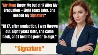 My Mom Threw Me Out at 17 After My Graduation — Eight Years Later, She Needed My Signature