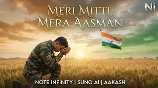 MERI MITTI MERA AASMAN | OFFICIAL LOFI ANTHEM |EMOTIONAL PATRIOTIC SONG|NOTE INFINITY|SUNO AI|AAKASH