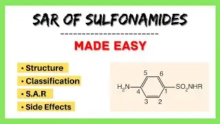 SAR of Sulfonamides(Sulphonamides)| Medicinal Chemistry| Made Easy