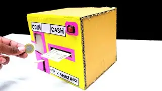 How to make Amazing personal bank saving Coin cash from Cardboard
