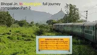 PART 2!! INDIAN RAILWAYS: BHOPAL to KOPARGAON: 12628 Karnataka SF Express!!