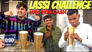 5 मिनट में 2 गिलास लस्सी पीओ और ₹1100 ले जाओ | Man Vs Giant Lassi Glass | Aayush Sapra