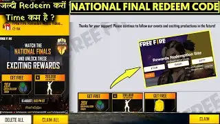 NATIONAL FINAL REDEEM CODE || FREE FIRE 3 AUGUST REDEEM CODE