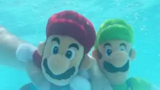 HHM Movie: mario & luigi go swimming underwater