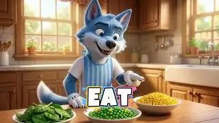 Yes Yes Vegetables Song 🥦 Healthy Habits for Kids | Blue Wolf Nursery Rhymes