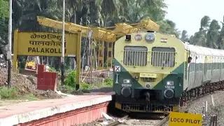 Single Line Crossing|Nidadavolu To Narasapur Demu|Palakollu Railway station|Demu Vs Demu|Demu Train