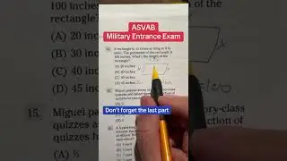 ASVAB Arithmetic Reasoning Practice Problem of the Day14 #asvab #arithmeticreasoning #afqt