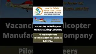 Helicopter Manufacturing Company (Govt of India) Recruitment!! #job #aviation #career #govtjobs