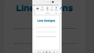 How to Create a Straight Line in MS Word with Shortcut Key | Microsoft Word | #waginstitute #shorts