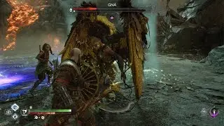 GoW Ragnarok: Gna The Valkyrie Queen at Lowest possible Level (LVL 4) | GMGOW Difficulty (PS5)