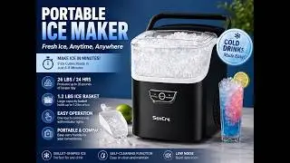 SenCre Nugget Ice Maker Countertop with Handle Overview | Is it Worth It? #ad #amazoninfluencer