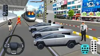 Tesla vs Bullet Train 🚅 | Extreme Crash Test 💣| 3D Driving Class 2025 I Android Gameplay | Car Games