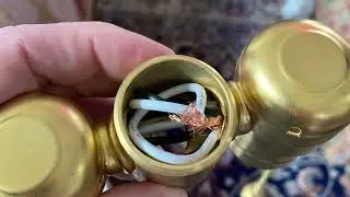 How to replace an antique double socket lamp pull chain fixture.
