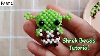 Tutorial Gantungan Kunci Manik Manik Shrek // DIY // How to Make Shrek Beads Part 2