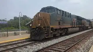 Assorted CSX Trains at Rockville, MD