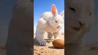 Woman Abandons Rabbit 😭 But Ostrich Saves It by Breaking a Coconut #shorts #ytshorts  #save #rabbit