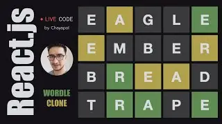 #LiveCode 1: Wordle Clone using React.js [EP 1]