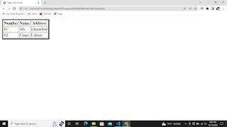 Create the html table with border | #html #css #coding
