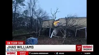 Tree falls on gym at Mount Olive Elementary
