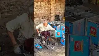 Old Oil Drum Becomes New Tin Can 😱 Incredible Recycling Process #shorts
