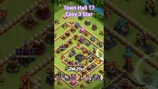 COC TOWN HALL 17 EASY 3 STAR GROUND ATTACK #clashofclans #coc