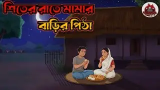 শিতের রাতে মামার বাড়ি পিঠা।Shiter Rate Mamar Bari Pitha।Horror Cartoon Bangla।