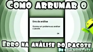 Como arrumar o erro de análise de pacote!