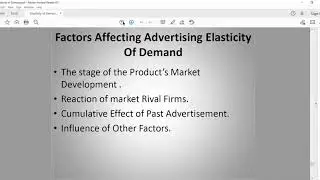 Advertising Elasticity and Demand Forecasting - 5A-28-09-2020