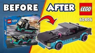 LEGO City Mustang 67 MOC (227 pcs)[60406] Alternate Build for Race Car Carrier Truck Instructions