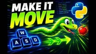 Python Game Programming Tutorial - Snake Game Part2 | Snake's Head and Controls