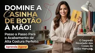 ✅️ DIY Como fazer Casinha de Botão à Mão_Costura fácil passo a passo para iniciantes Gisleide Novelo