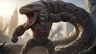 King Kong vs Giant Anaconda: Epic Monster Battle to Save the City
