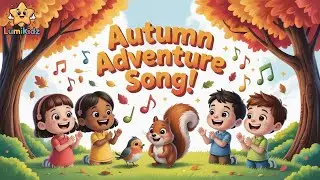 Autumn Adventure Song for Kids | Learn Colors, Nature & Safety | Fun Fall Sing-Along 🍂