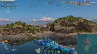 World of Warships 川普你好怎們在這裡德梅姬今天好嗎? 兩位大哥不要靠近我 經驗:3600