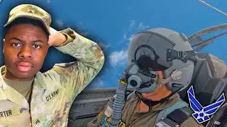 Army Soldier Reacts to USAF Flight School Pilot Training