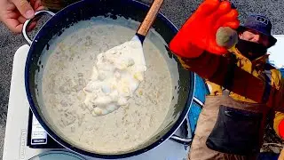 East Coast Winter Clamming! A MUST TRY Clam Chowder Recipe! Catch&Cook