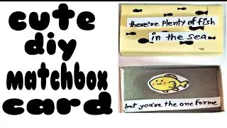 cute matchbox card tutorial | craftideas | matchboxcraft | paper craft