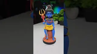 Mahadev ji idol making with clay 🌸 Shiv ji making 🙏🏻  Har Har Mahadev #shorts #short