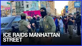 ICE Raids Manhattan Street Vendors As Protesters Film | Dawn News English