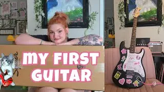 unboxing my first ELECTRIC GUITAR 🎸🔥✨️