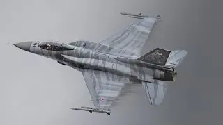 Polish Air Force F-16 Tiger Team Solo Display &ndash; RIAT 2025
