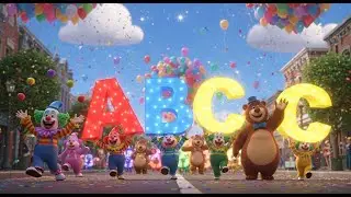 ABC Parade with Clowns and Bears 🎪🐻🤡 | Learn ABC for Kids | Alphabet Learning Adventure
