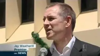 Weatherill jeered at timber rally