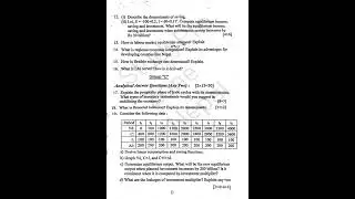 Bbs 2nd Year 2081 Economics question paper❤️ #studyprozonenepal #exam #subscribe #tuexam