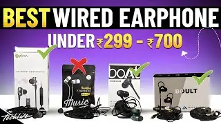 Best Earphones Under ₹500⚡️I Top 5 Best 3.5mm Wired Earphones Under ₹299 - ₹799