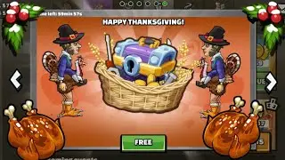 FREE GIFT IN HCR2! 🎁 EPIC CHEST + TURKEY JOCKEY SKIN CLAIMED! 🦃🔥 #hillclimbracing2 #hcr2 