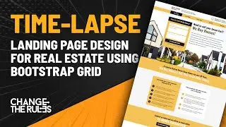 Landing page design for a real estate company using Bootstrap Grid.