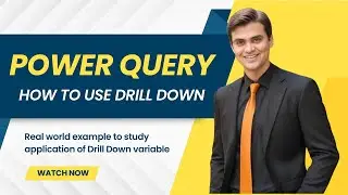 Power Query - How to use Drill Down Variables in Queries