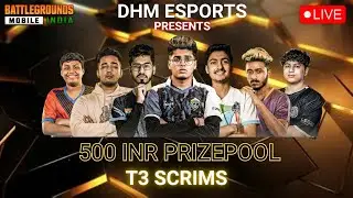 BGMI T3 SCRIMS - 500 INR PRIZE POOL | FREE ENTRY - DHM ESPORTS